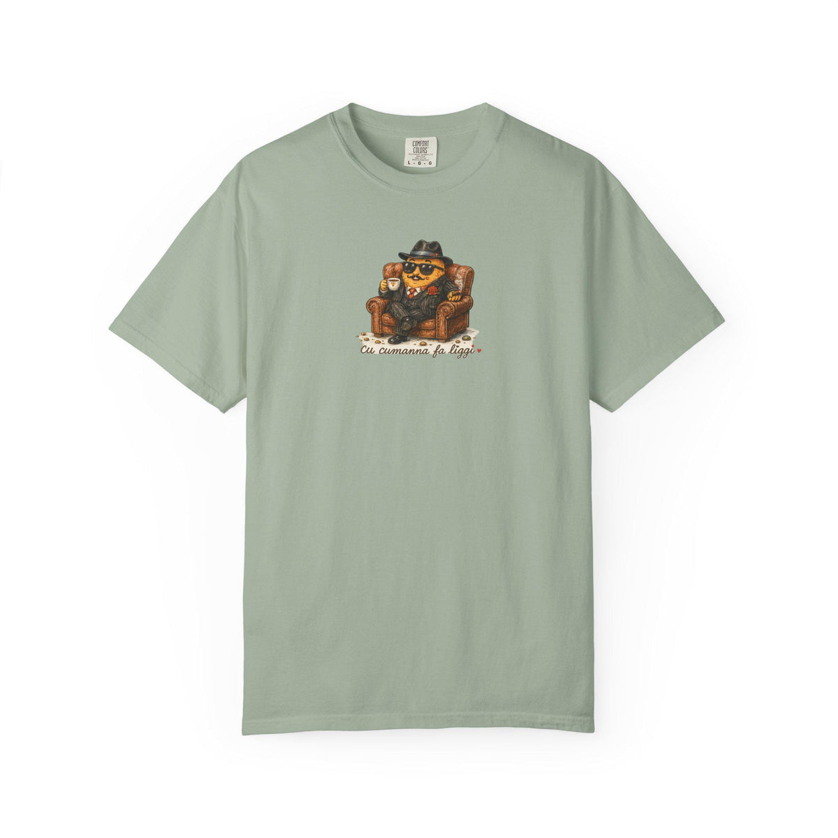 Sicilian Nonno Shirt, Arancino Character Tee, Cu Cumanna Fa - photo 5