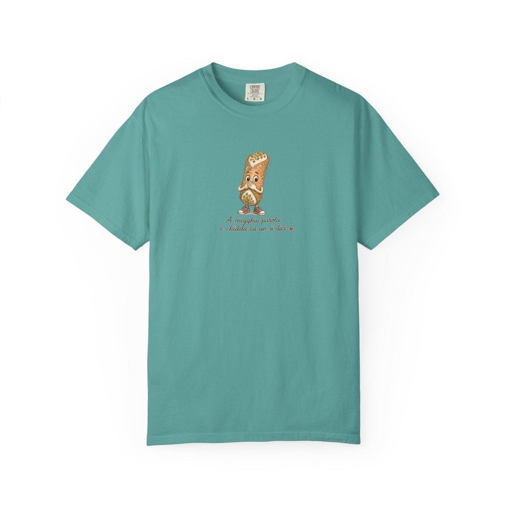 Sicilian Wisdom Cannolo Shirt, A Megghiu Parola Tee - photo 7