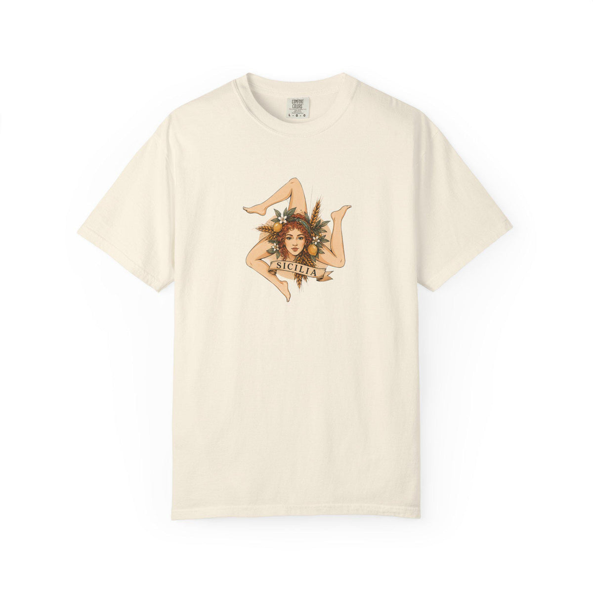Sicily T Shirt Unisex, Comfort Colors 1717, Sicilian Woman - photo 3