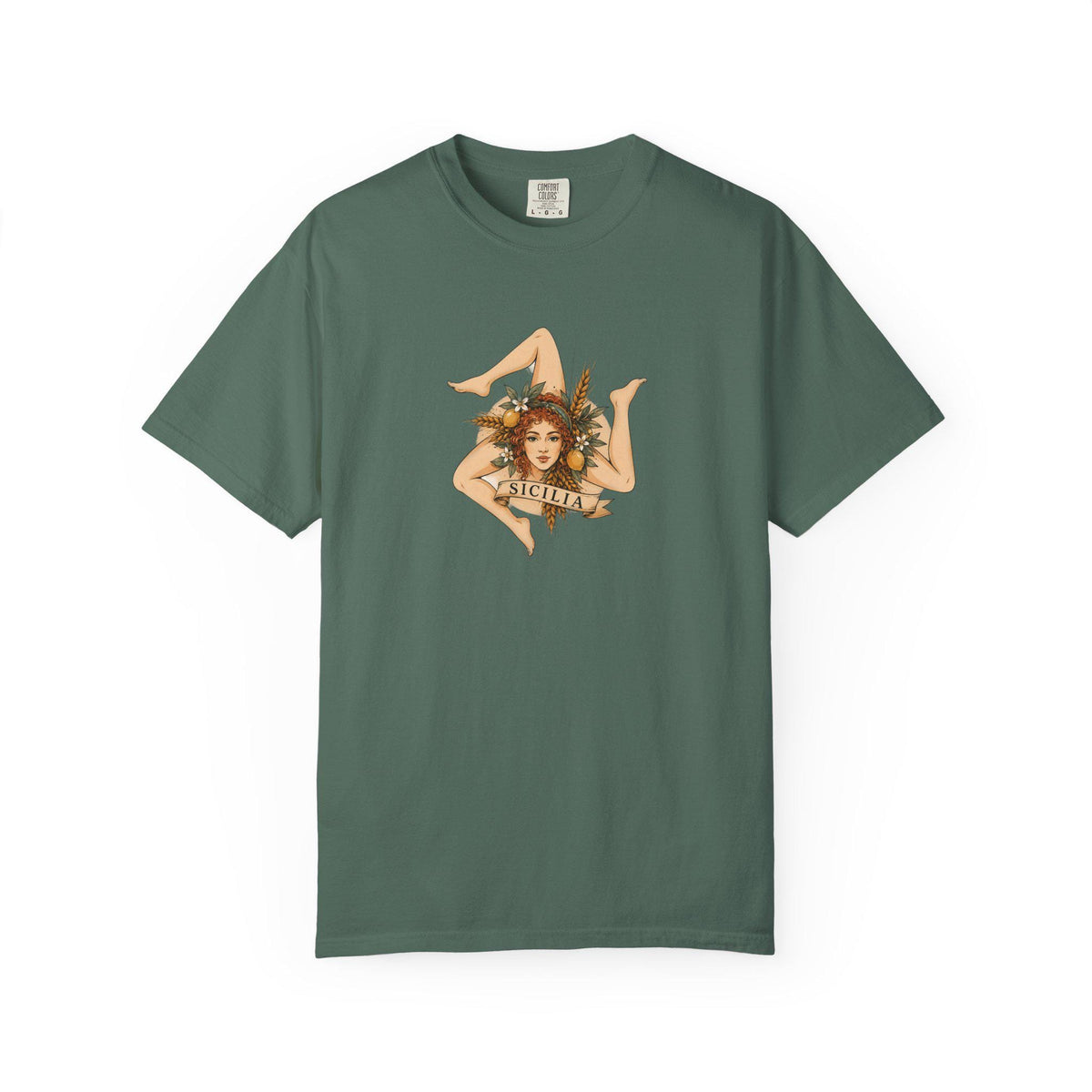 Sicily T Shirt Unisex, Comfort Colors 1717, Sicilian Woman - photo 5