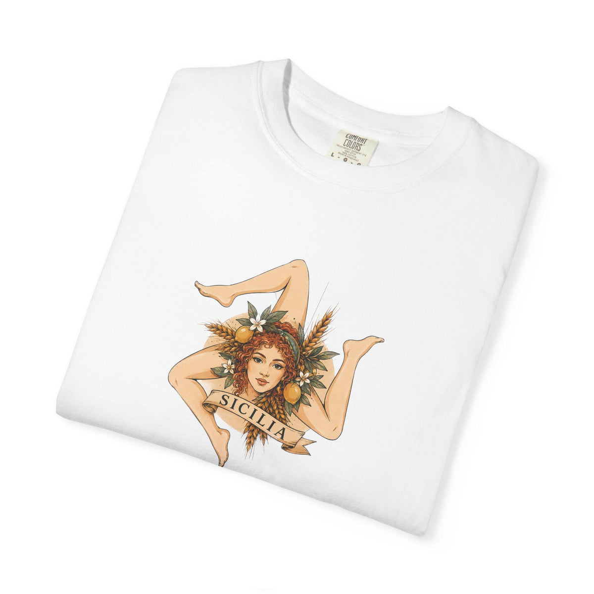 Sicily T Shirt Unisex, Comfort Colors 1717, Sicilian Woman - photo 1