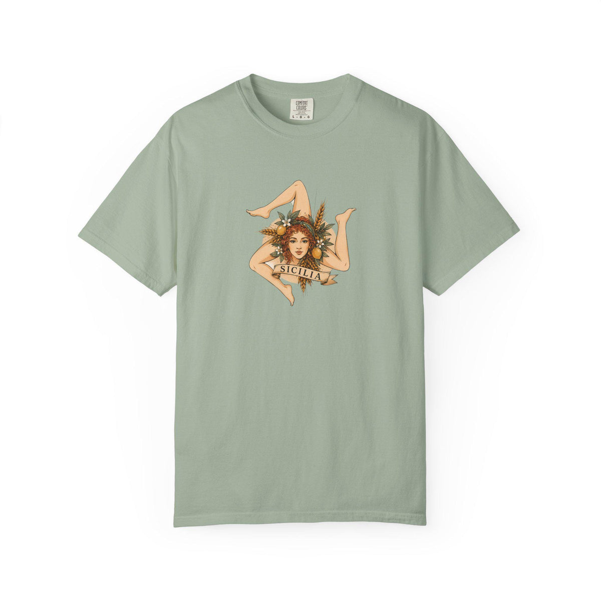 Sicily T Shirt Unisex, Comfort Colors 1717, Sicilian Woman - photo 4